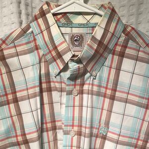 Cinch Men's Plaid Button Down Shirt